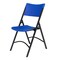 National Public Seating Folding Chair, Plastic, Blue, PK4 604 - alternate 9